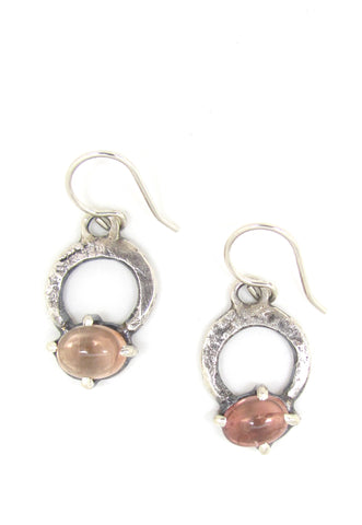 Light Peach Tourmaline Earrings