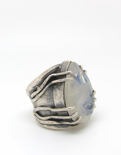 Brick and Root Style Moonstone Ring