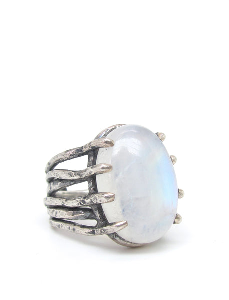 Growing Roots Moonstone Ring