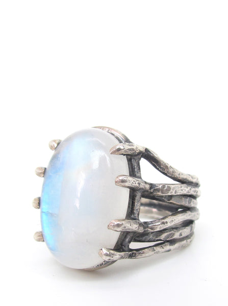 Growing Roots Moonstone Ring